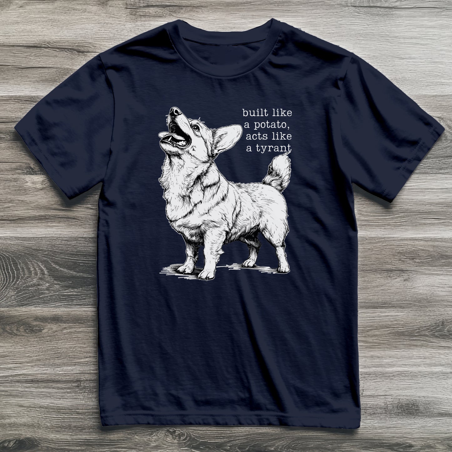 Built Like A Potato Corgi T-Shirt
