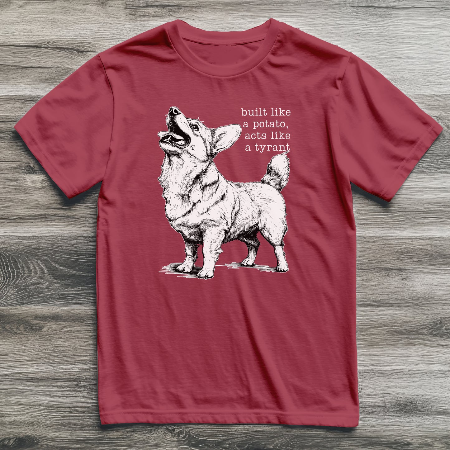 Built Like A Potato Corgi T-Shirt