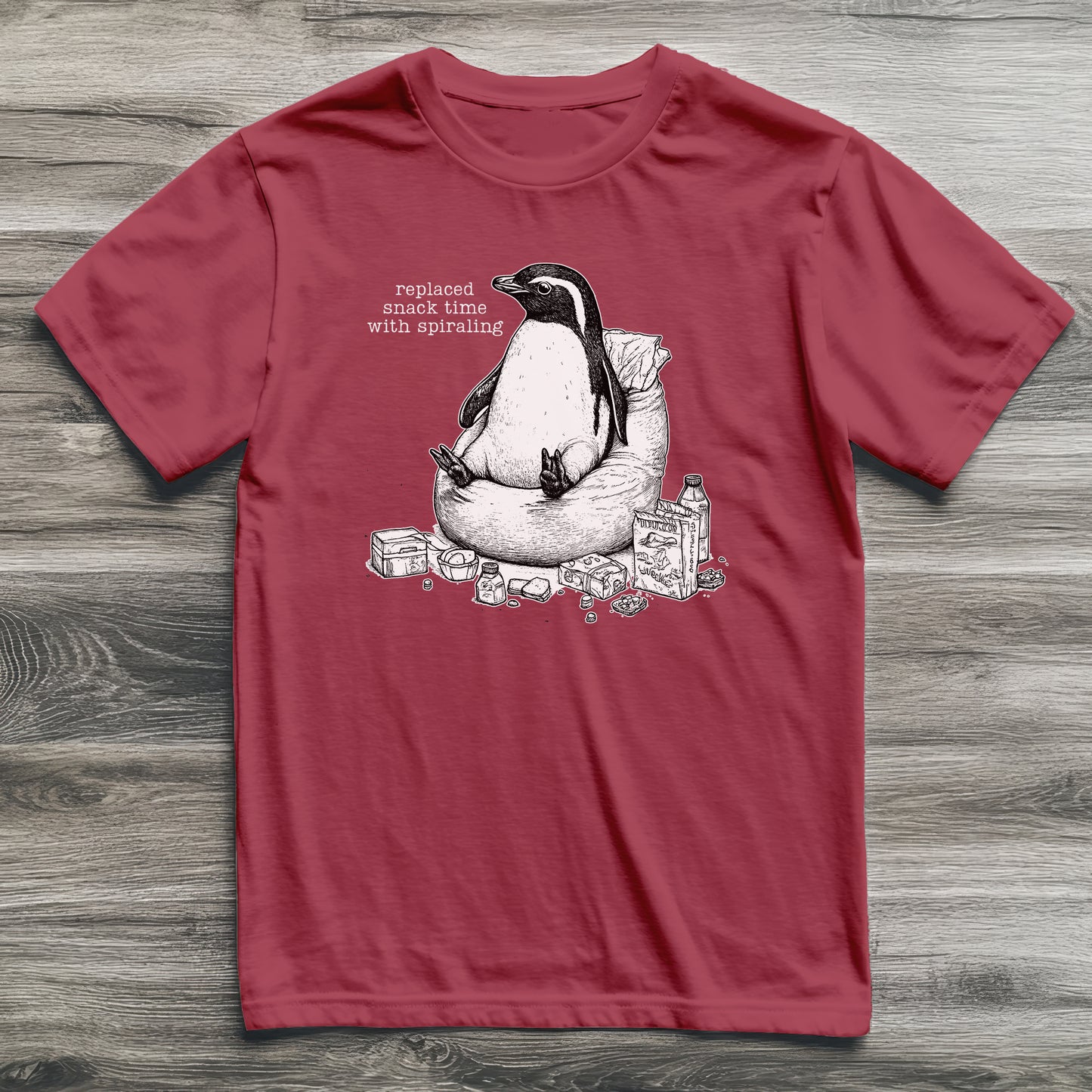 Snack Time Penguin T-Shirt