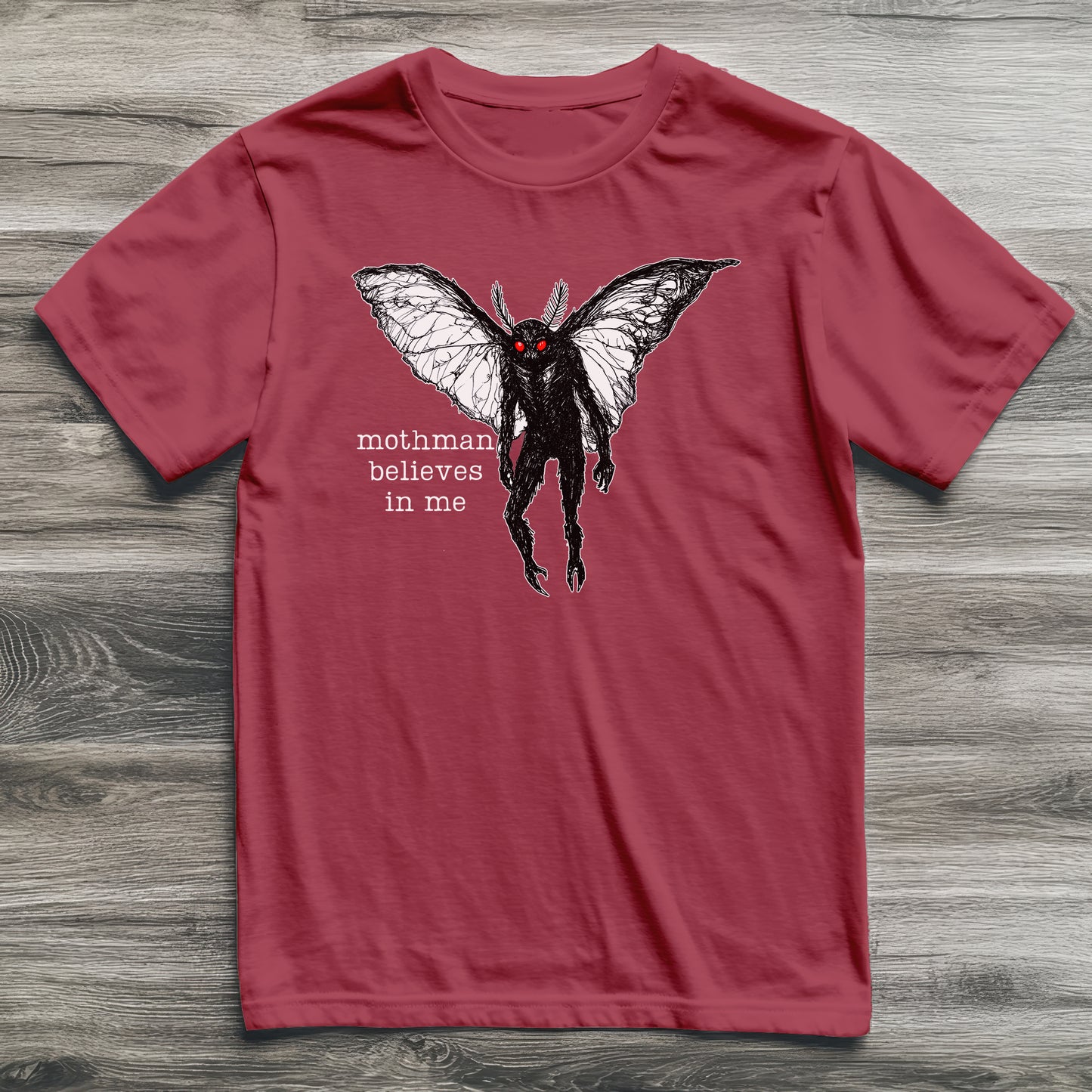 Mothman Believes In Me Cryptid T-Shirt