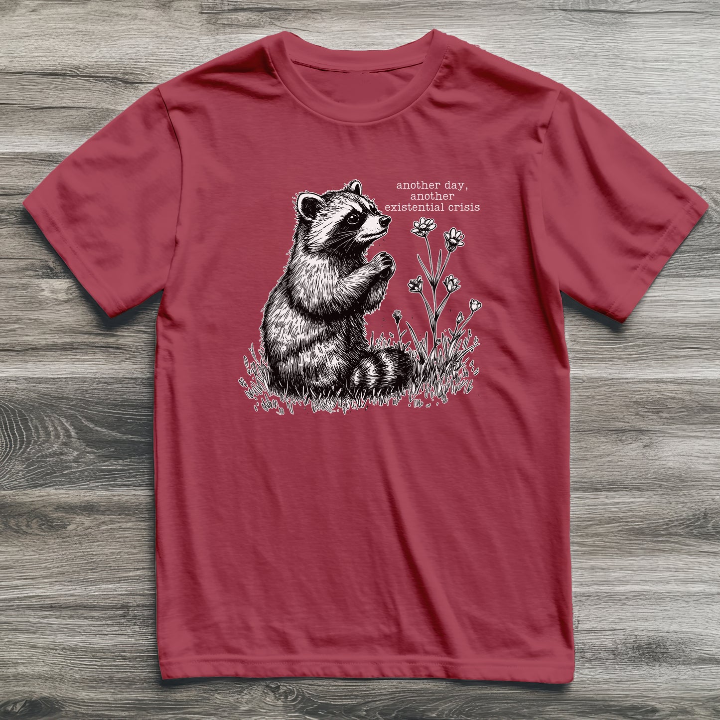 Existential Crisis Raccoon T-Shirt