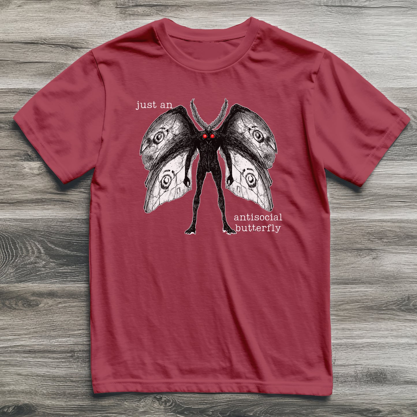 Mothman Antisocial Butterfly Cryptid T-Shirt