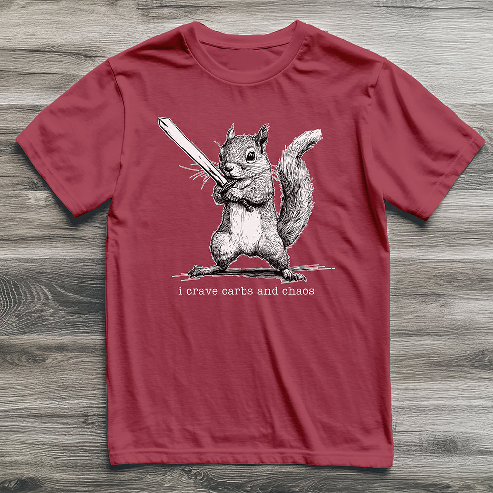 Carbs And Chaos Squirrel T-Shirt