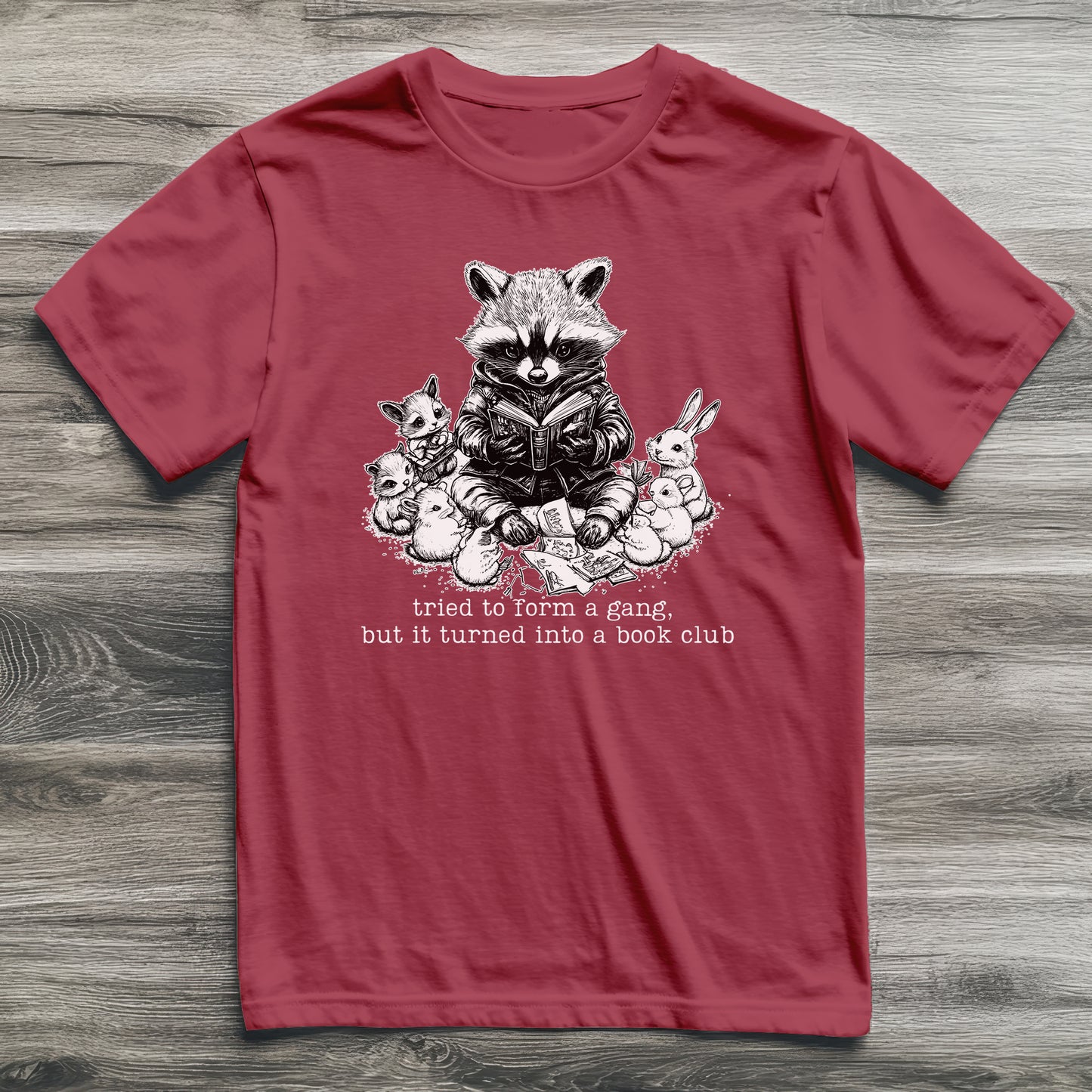 Reading Gang Raccoon T-Shirt