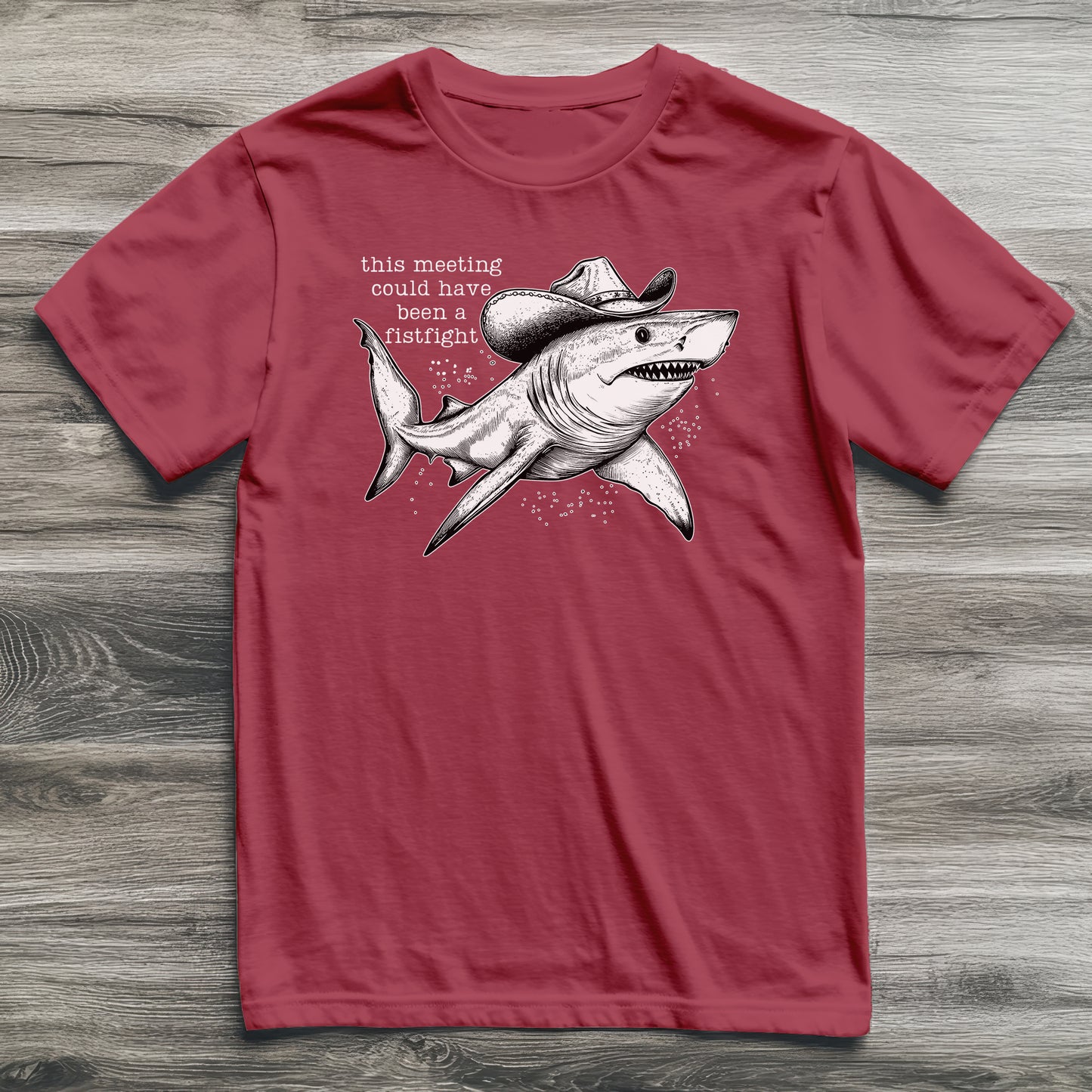 Fistfight Meeting Shark T-Shirt