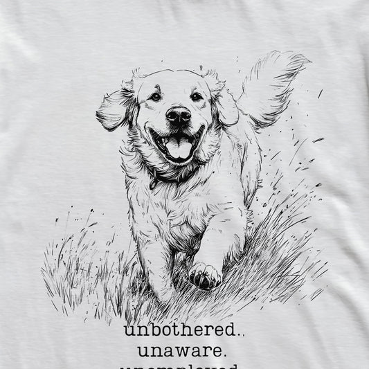 Unbothered Golden Retriever T-Shirt