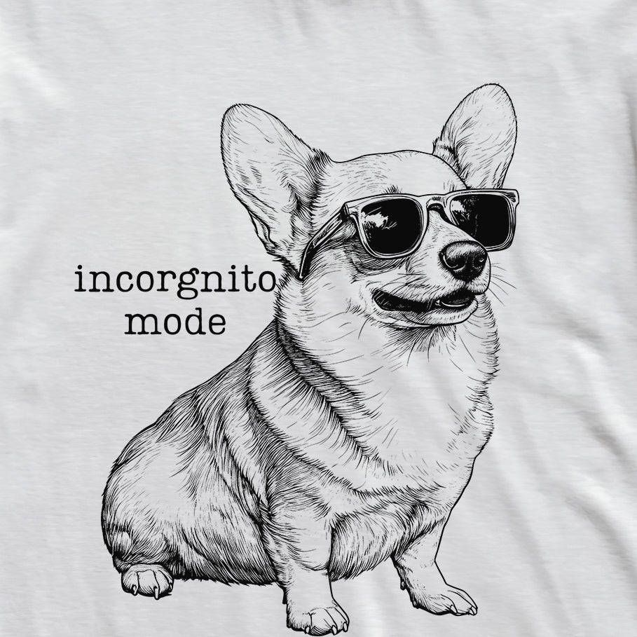 Incorgnito Mode Corgi T-Shirt