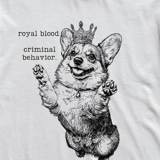 Royal Criminal Corgi T-Shirt