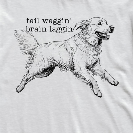 Brain Lagging Golden Retriever T-Shirt