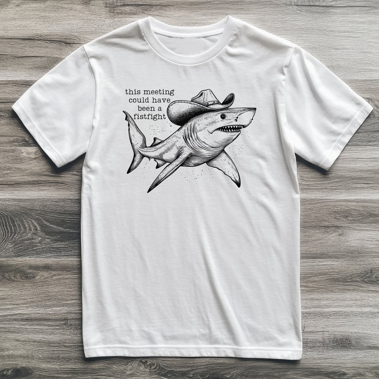 Fistfight Meeting Shark T-Shirt