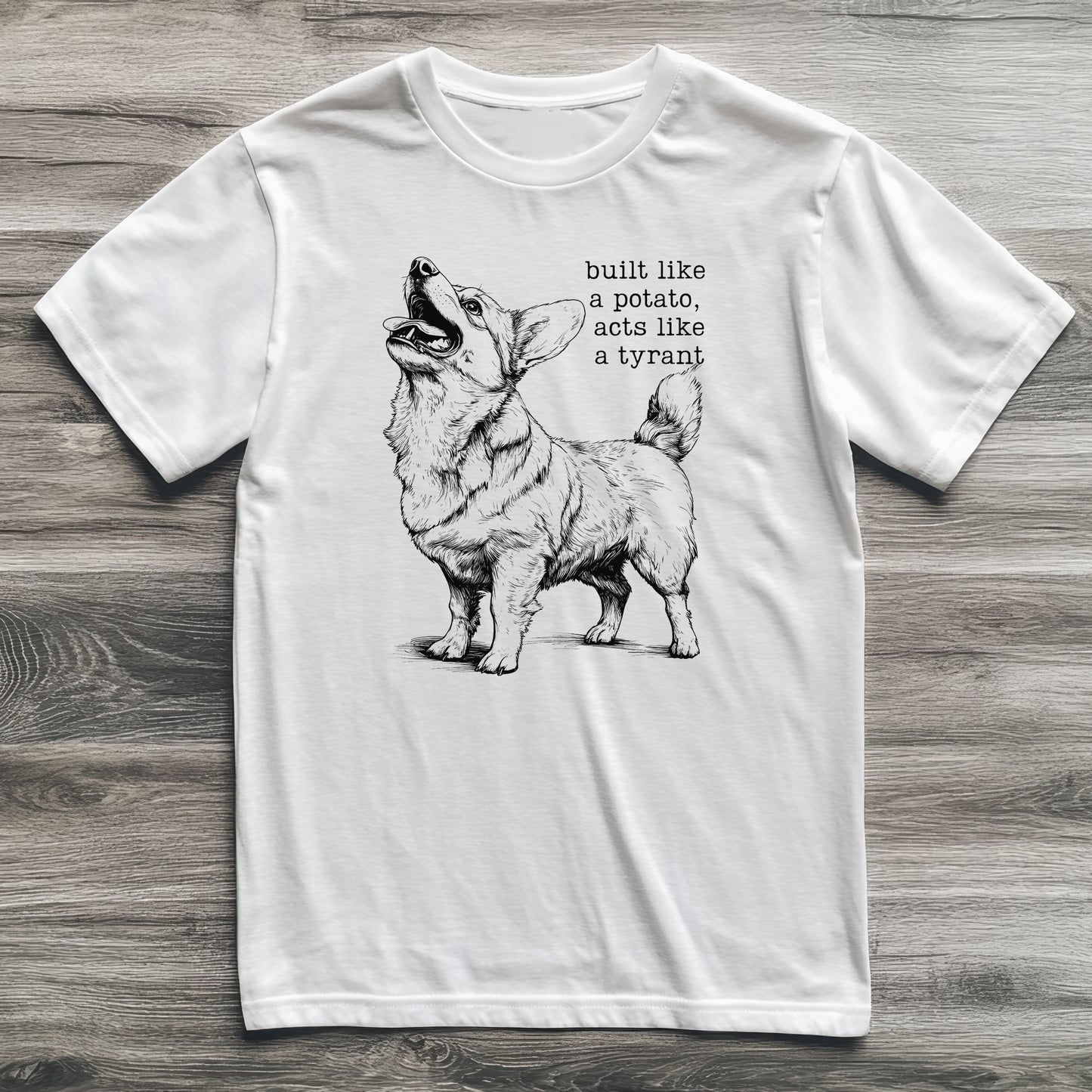 Built Like A Potato Corgi T-Shirt