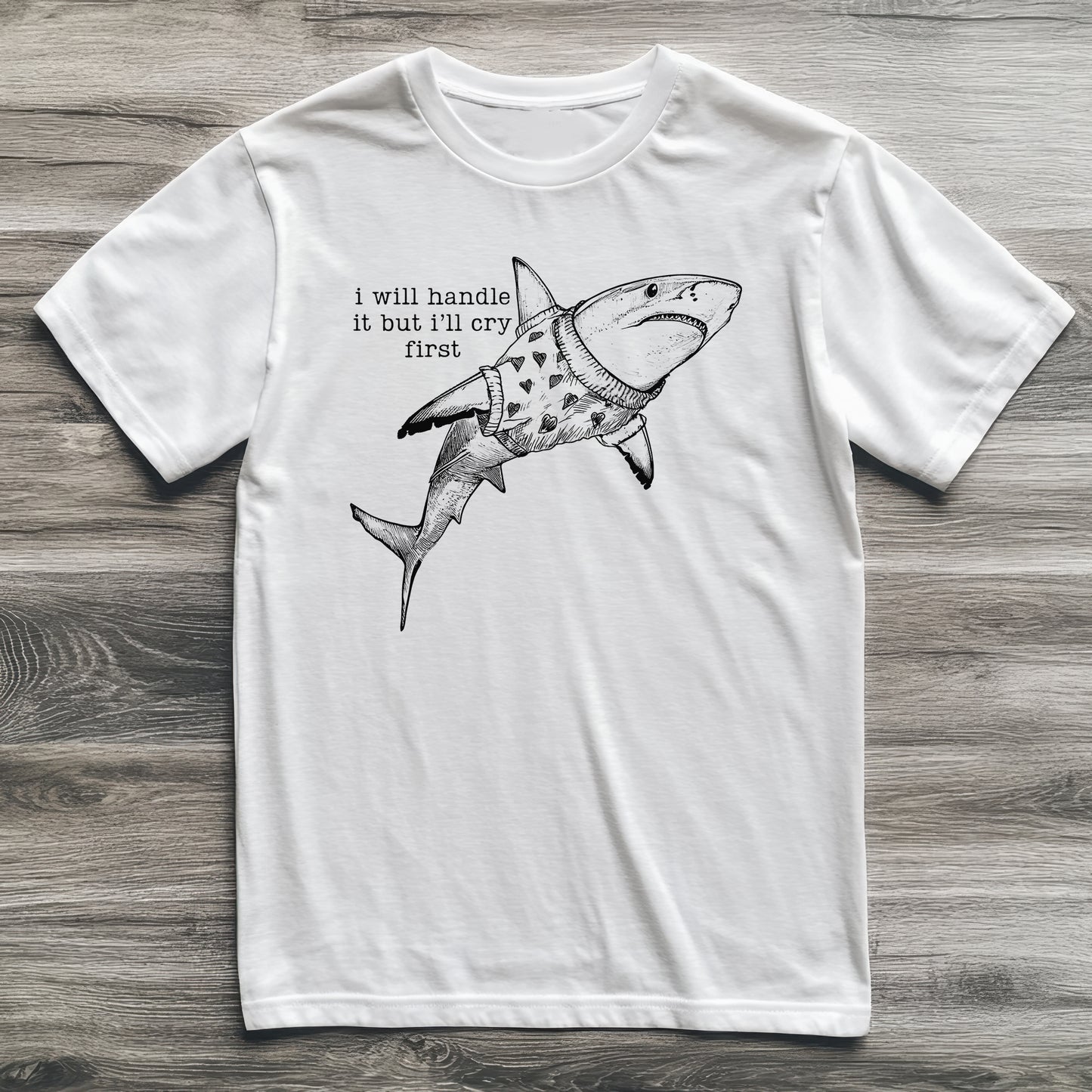 Cry First Shark T-Shirt