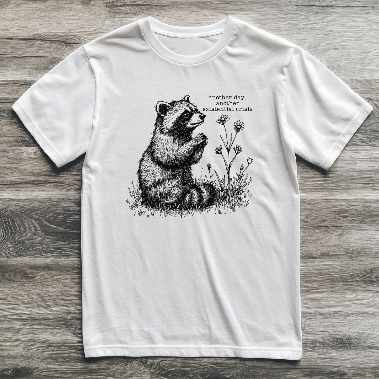 Existential Crisis Raccoon T-Shirt
