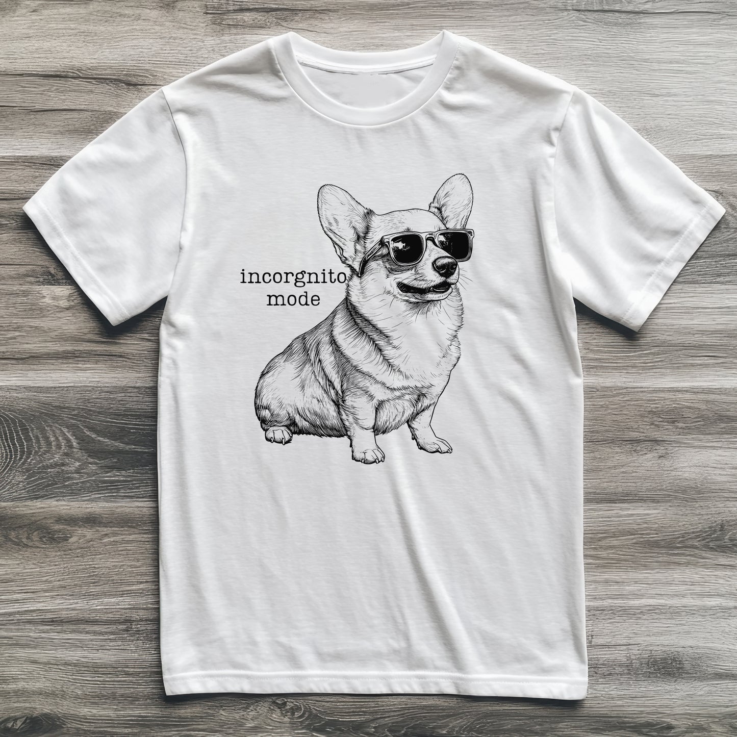 Incorgnito Mode Corgi T-Shirt