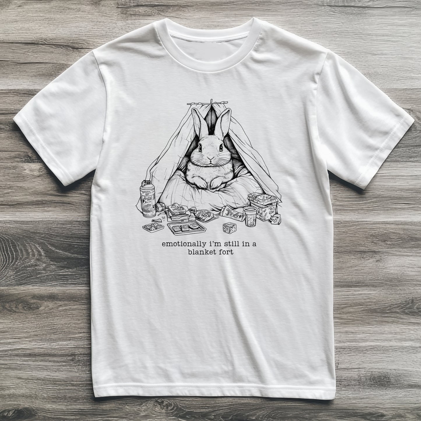 Emotional Blanket Fort Rabbit T-Shirt