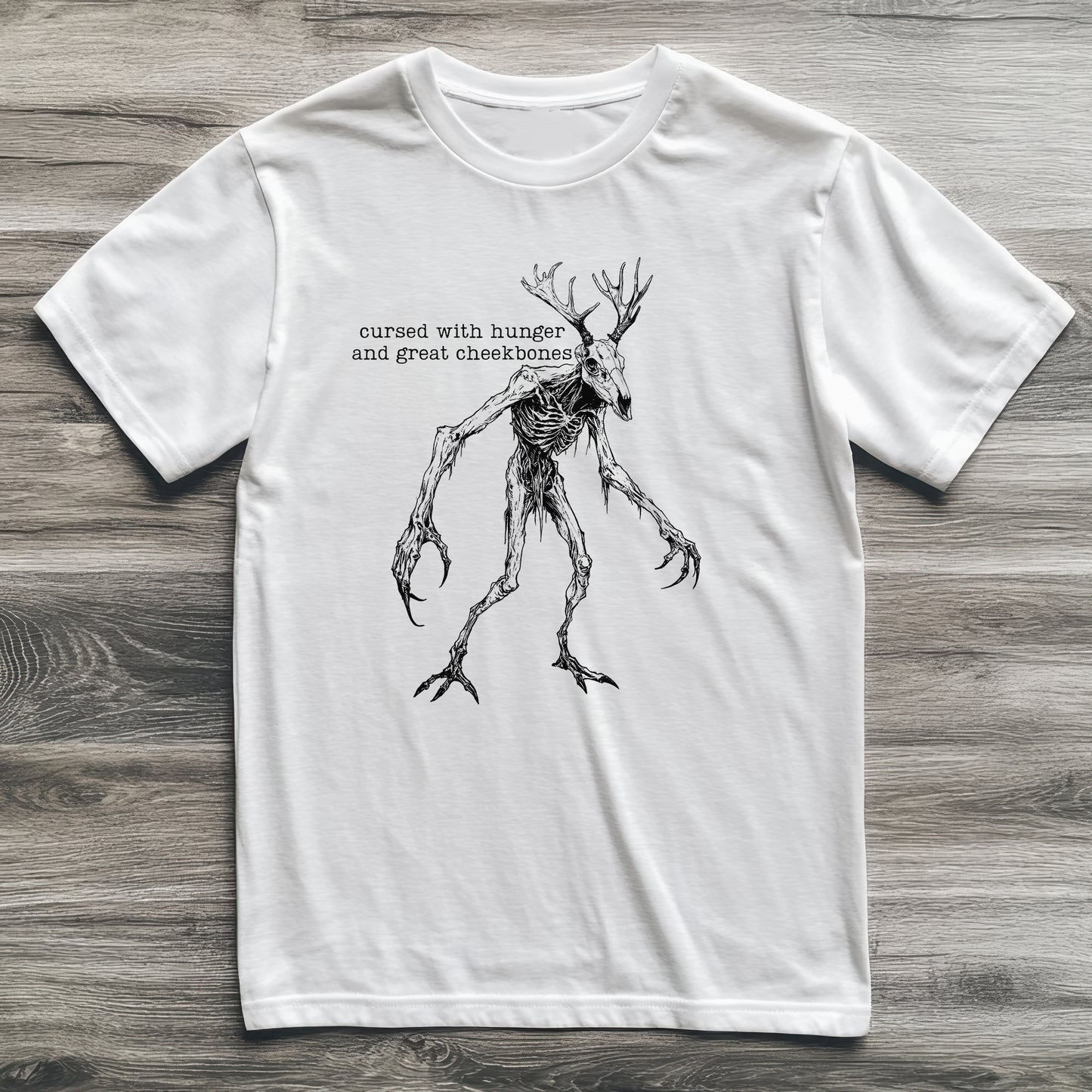 Wendigo Great Cheekbones Cryptid T-Shirt