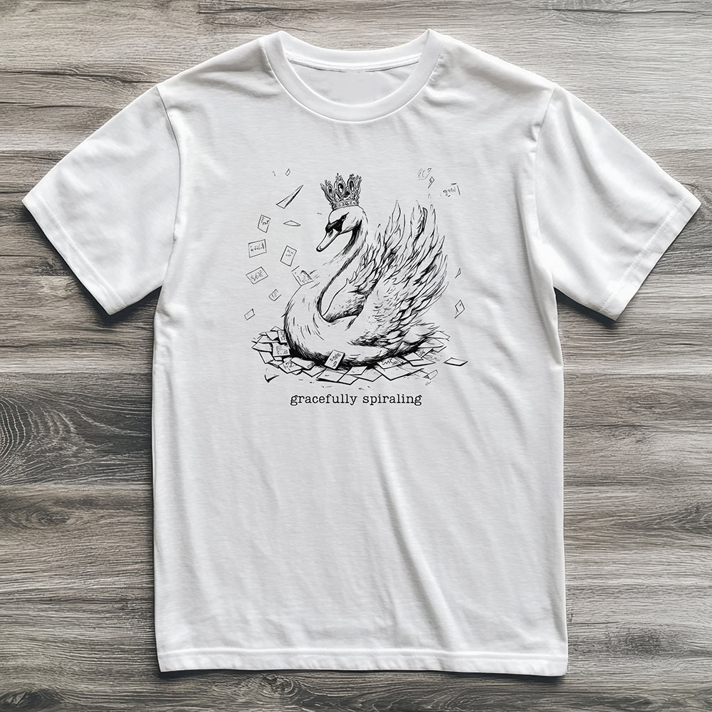 Gracefully Spiraling Swan T-Shirt