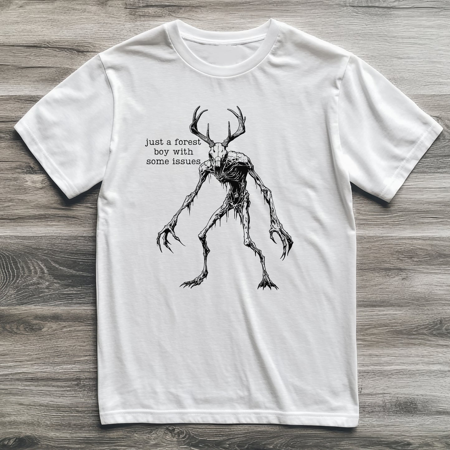 Wendigo Just a Forest Boy Cryptid T-Shirt