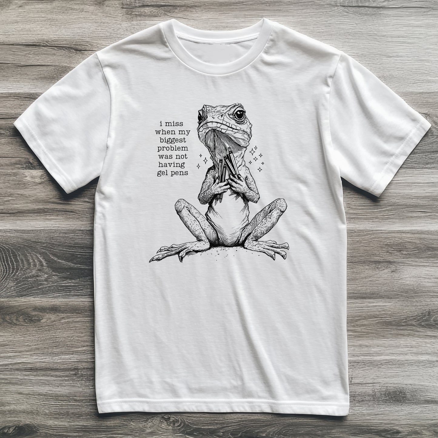 Gel Pens Lizard T-Shirt