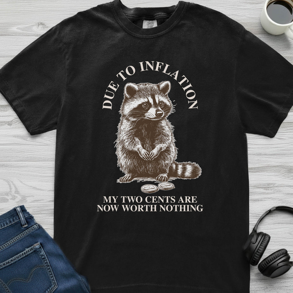 Two Cents Raccoon T-Shirt
