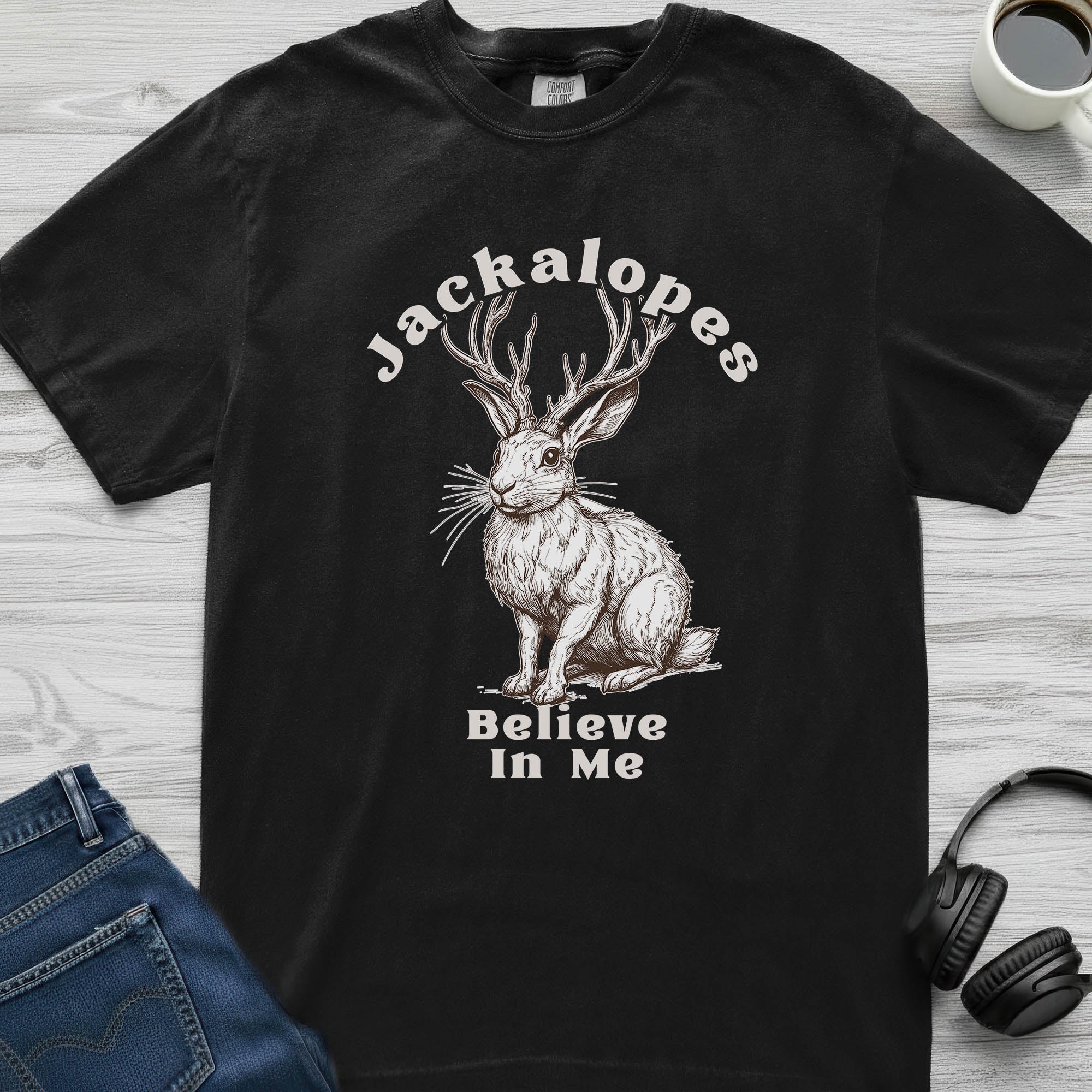 Jackalope Believes T-Shirt