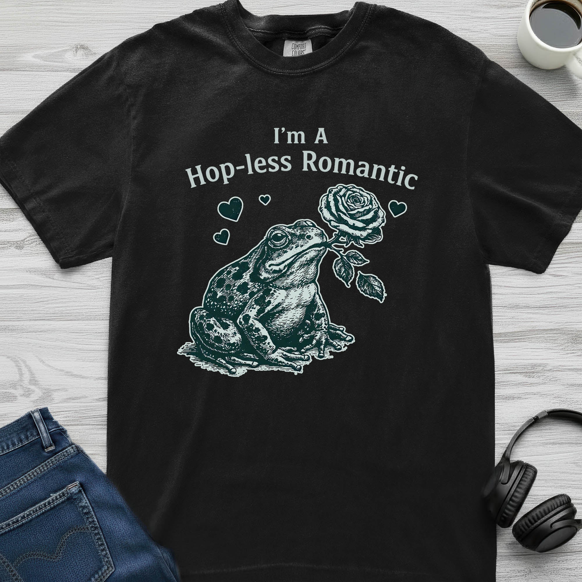 Hopless Romantic Frog T-Shirt