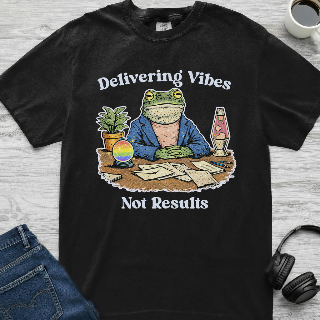 Vibes Not Results Frog T-Shirt
