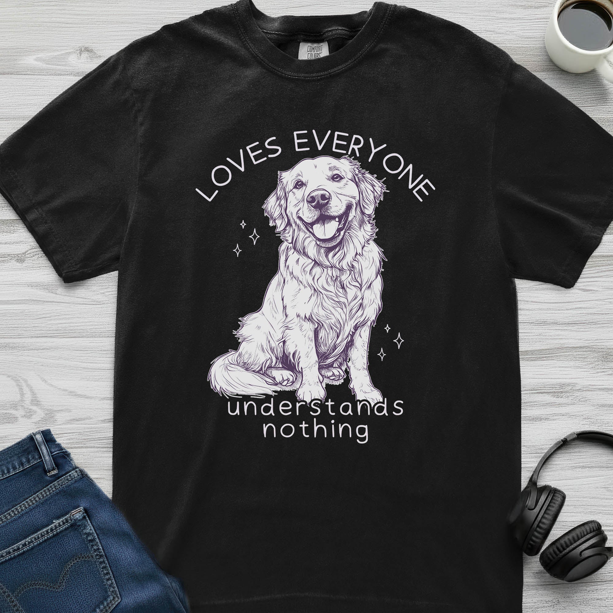 Loves Everyone Golden Retriever T-Shirt