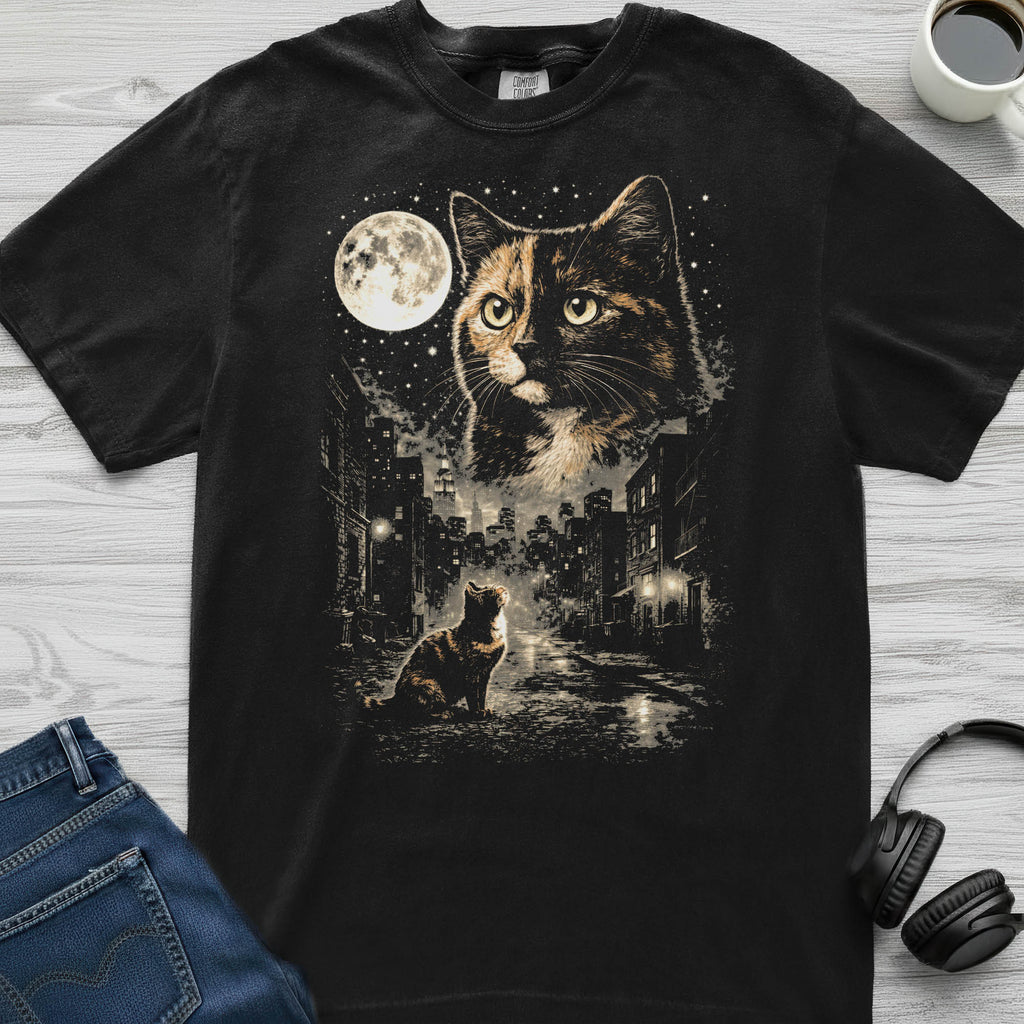 Tortoiseshell Cat City T-Shirt