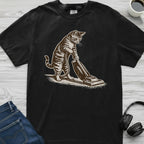 Vacuuming Cat T-Shirt