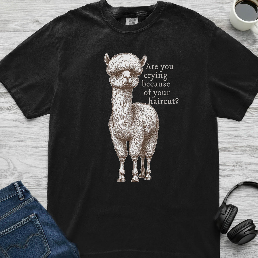 Bad Haircut Llama T-Shirt