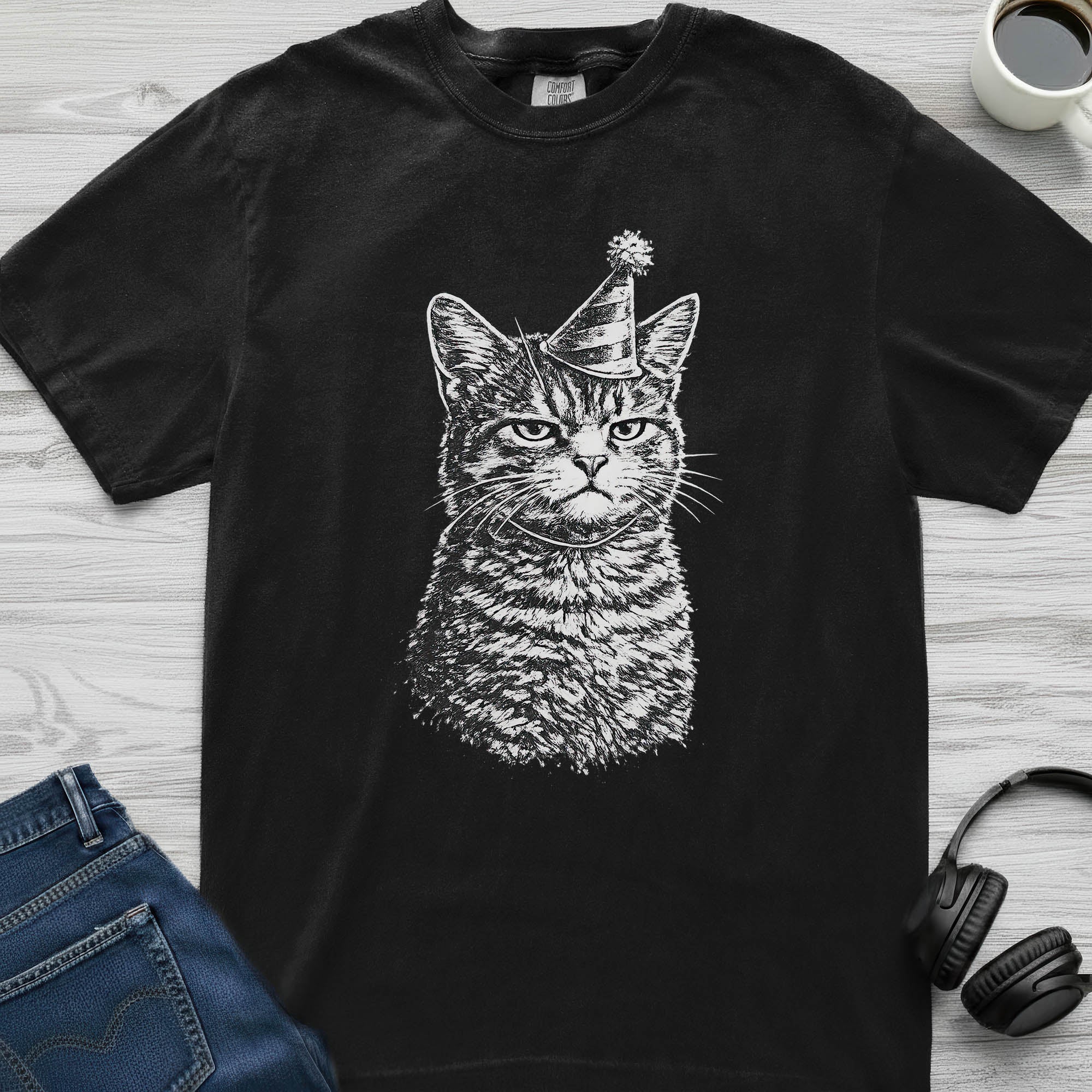 Grumpy Party Cat T-Shirt