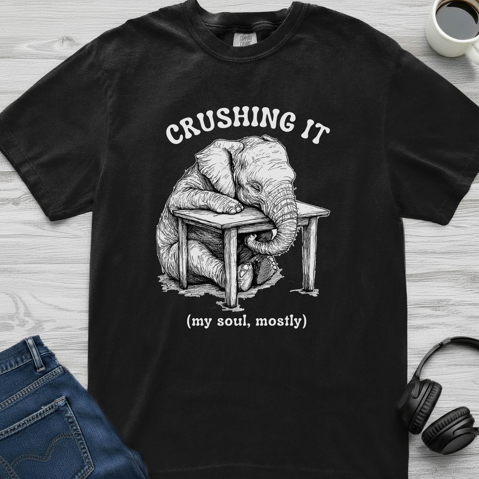 Crushing It Elephant T-Shirt