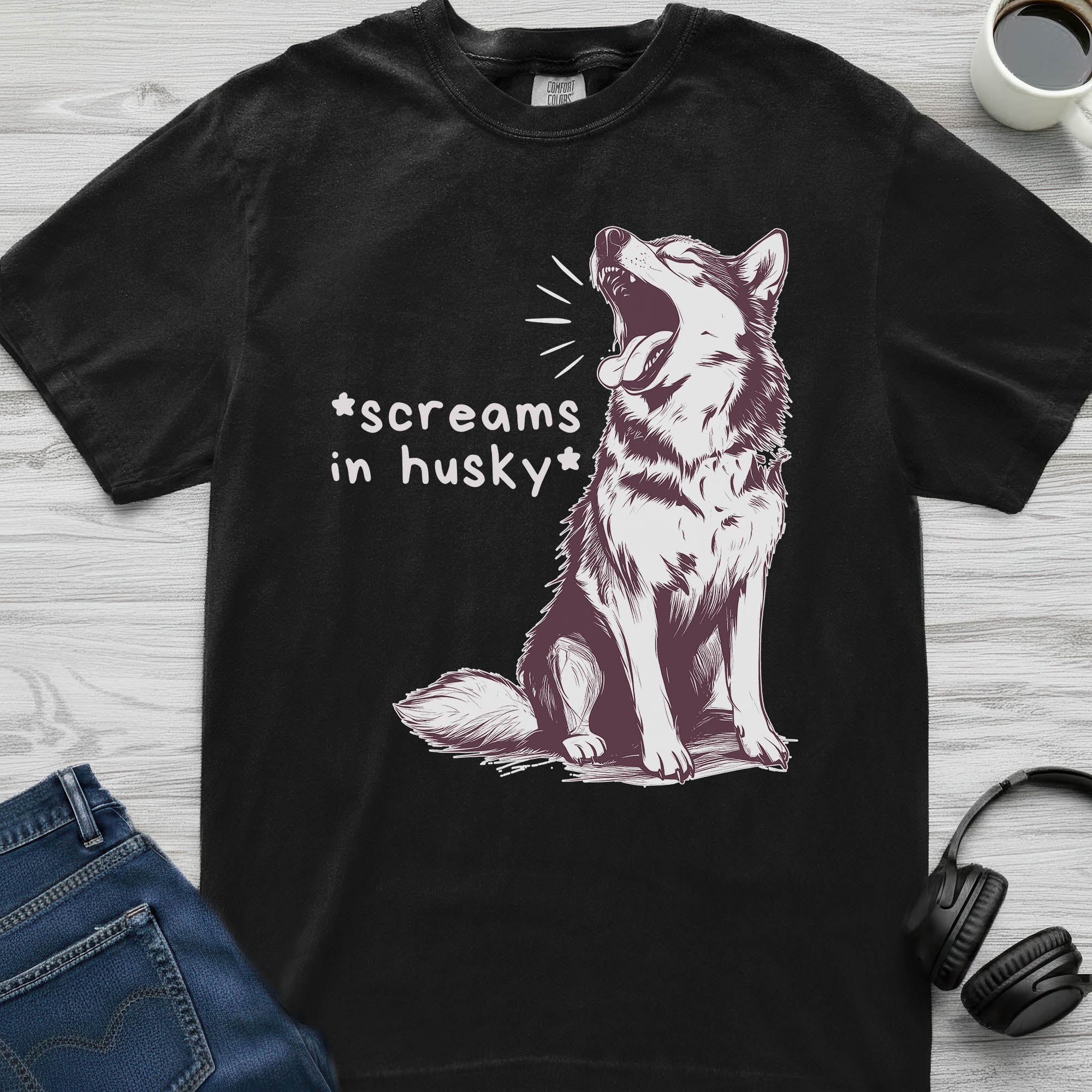 Screaming Husky T-Shirt