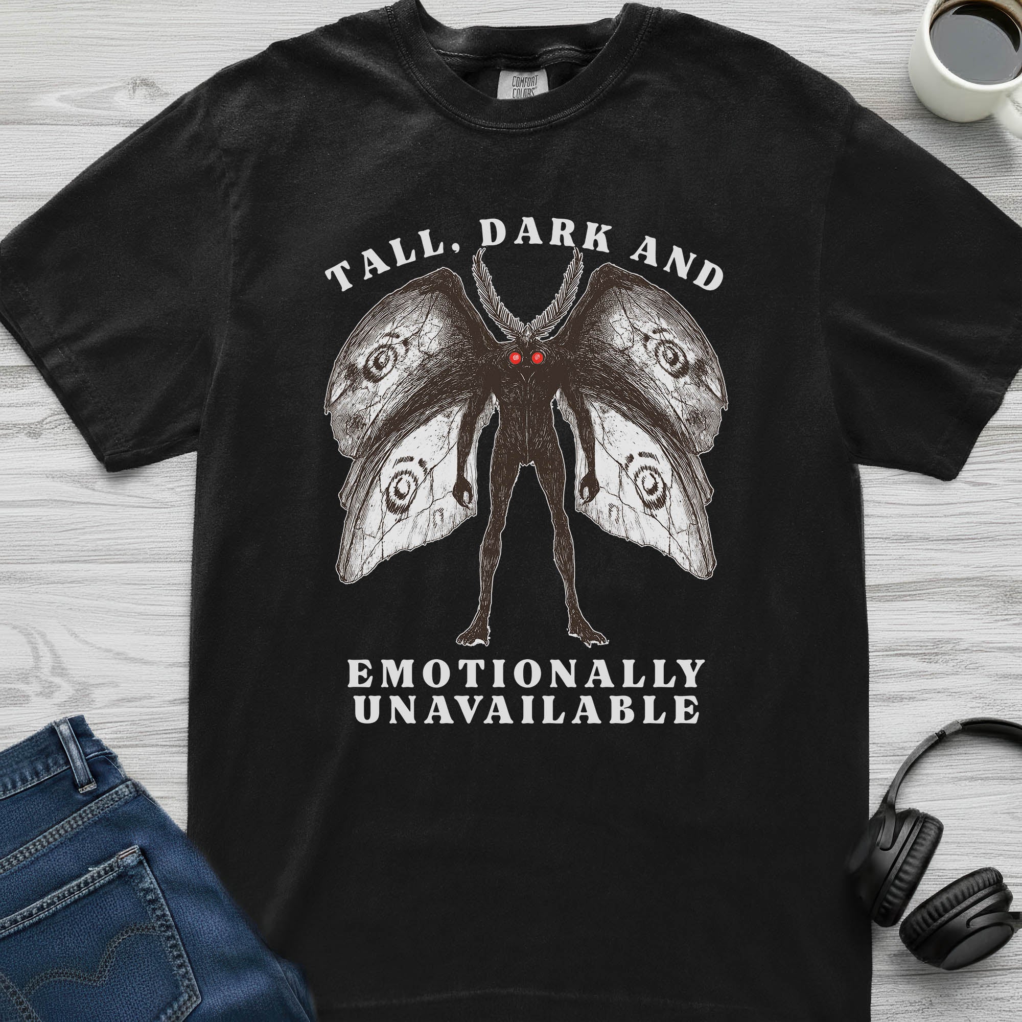 Emotionally Unavailable Mothman T-Shirt