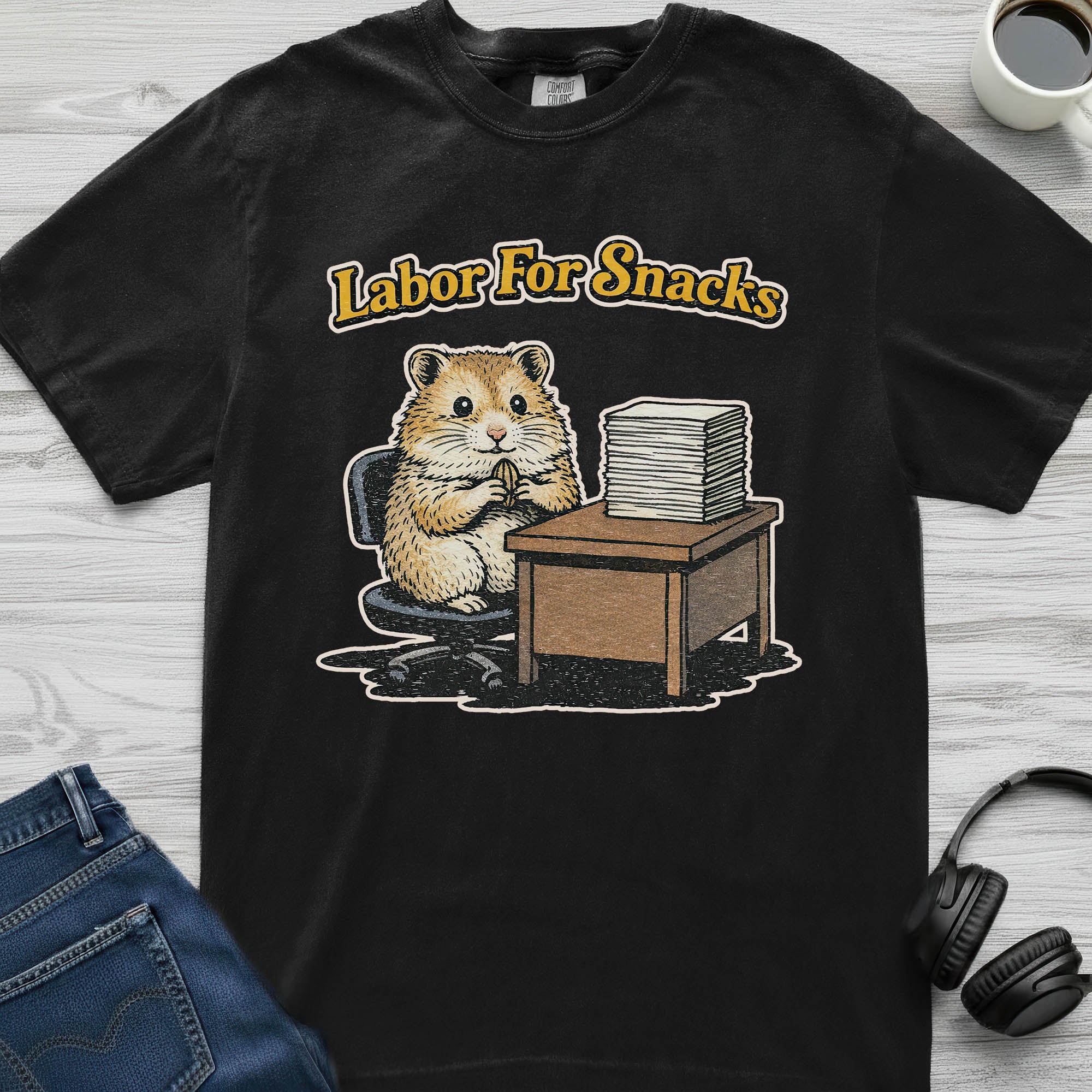 Labor For Snacks Hamster T-Shirt