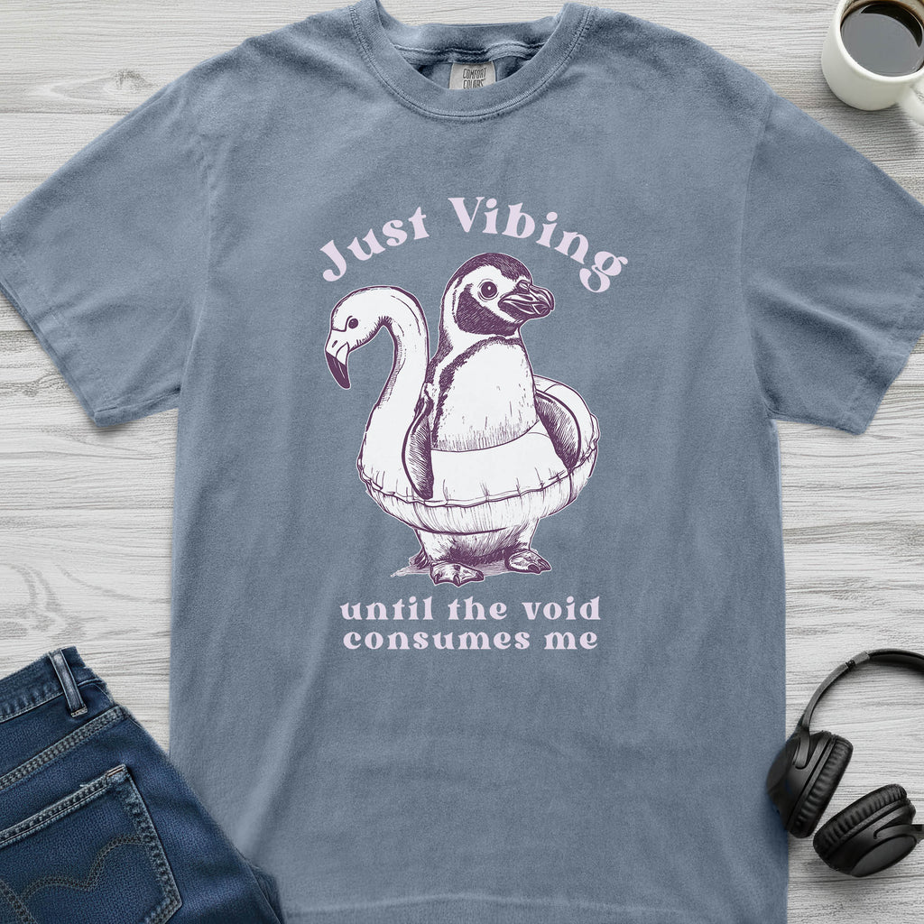 Vibes and Voids Penguin T-Shirt