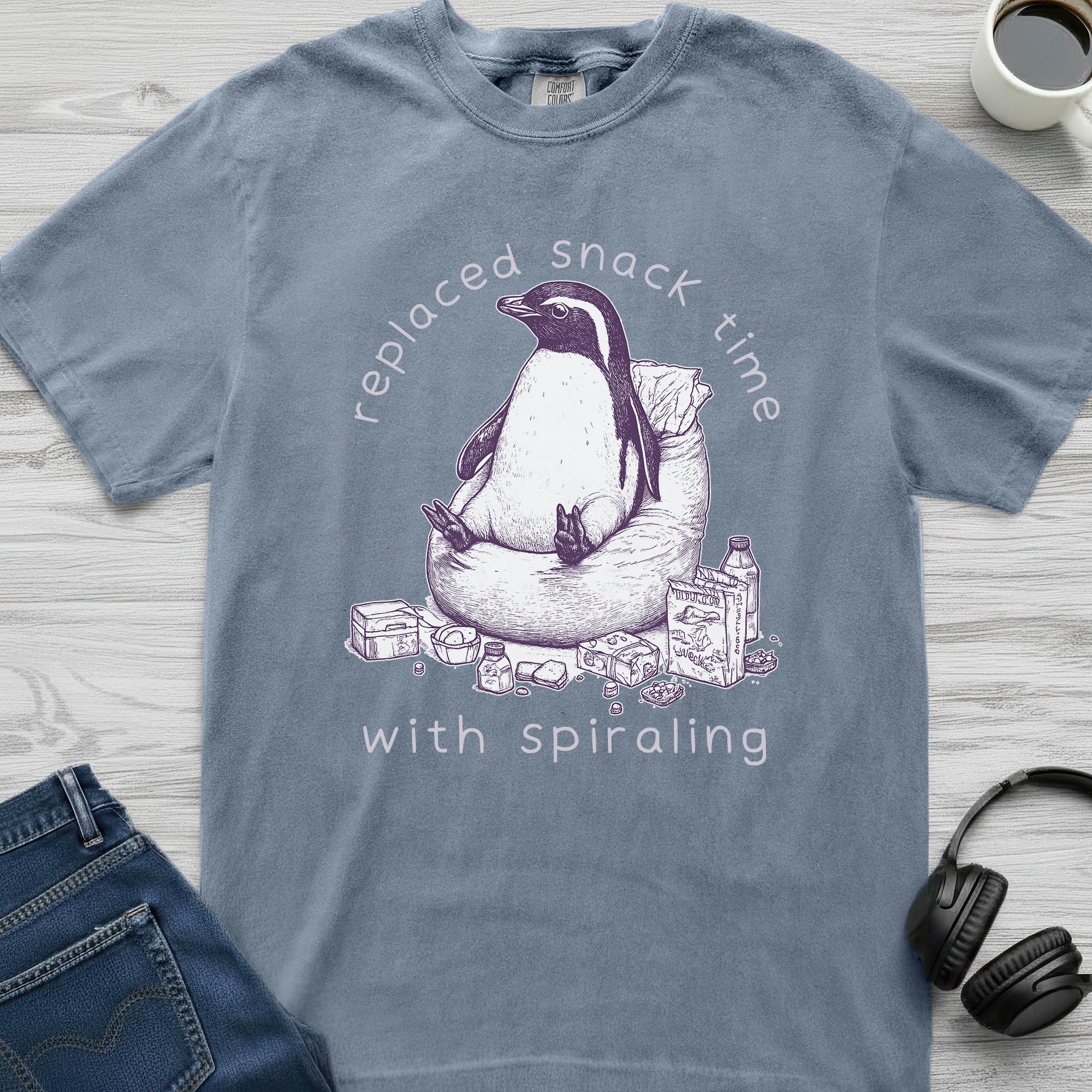 Snack Time Penguin T-Shirt