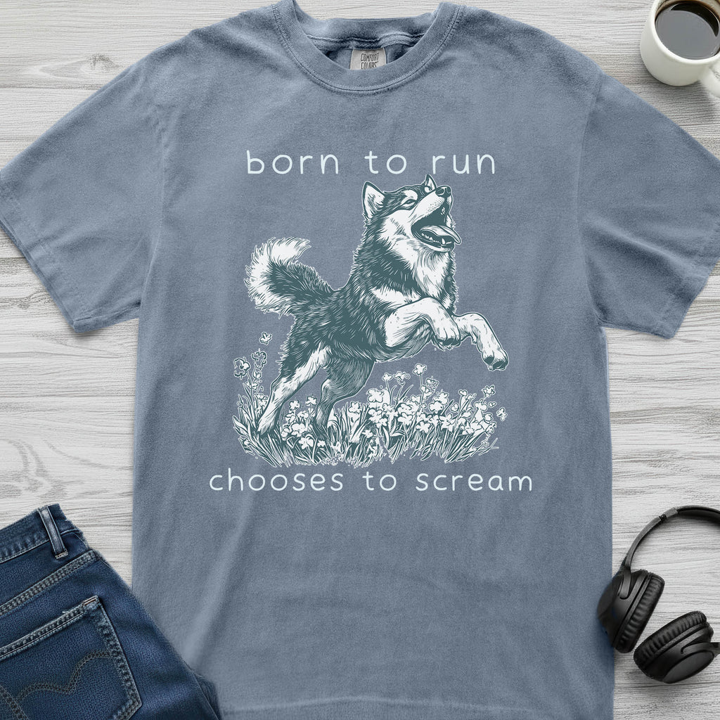 Born To Run Husky T-Shirt