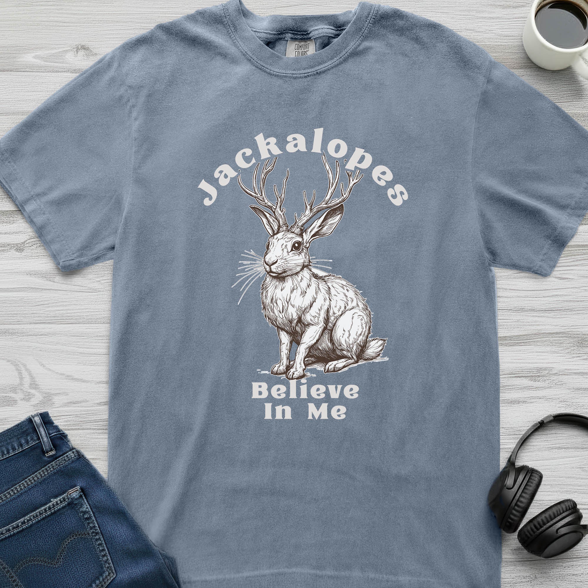 Jackalope Believes T-Shirt