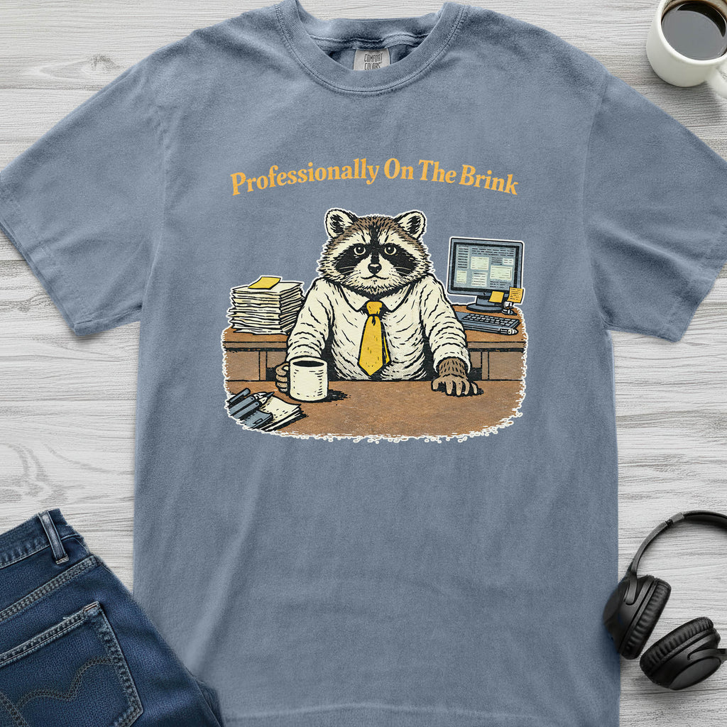On The Brink Work Raccoon T-Shirt