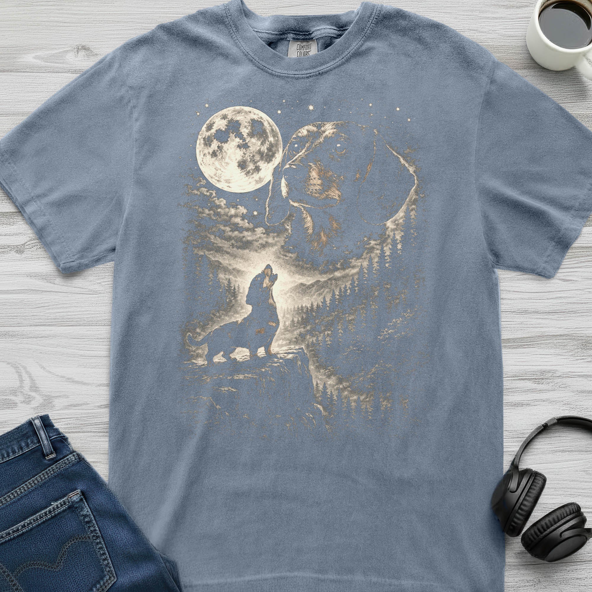 Dachshund Moon T-Shirt