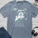 Cowboy Alien Corgi T-Shirt