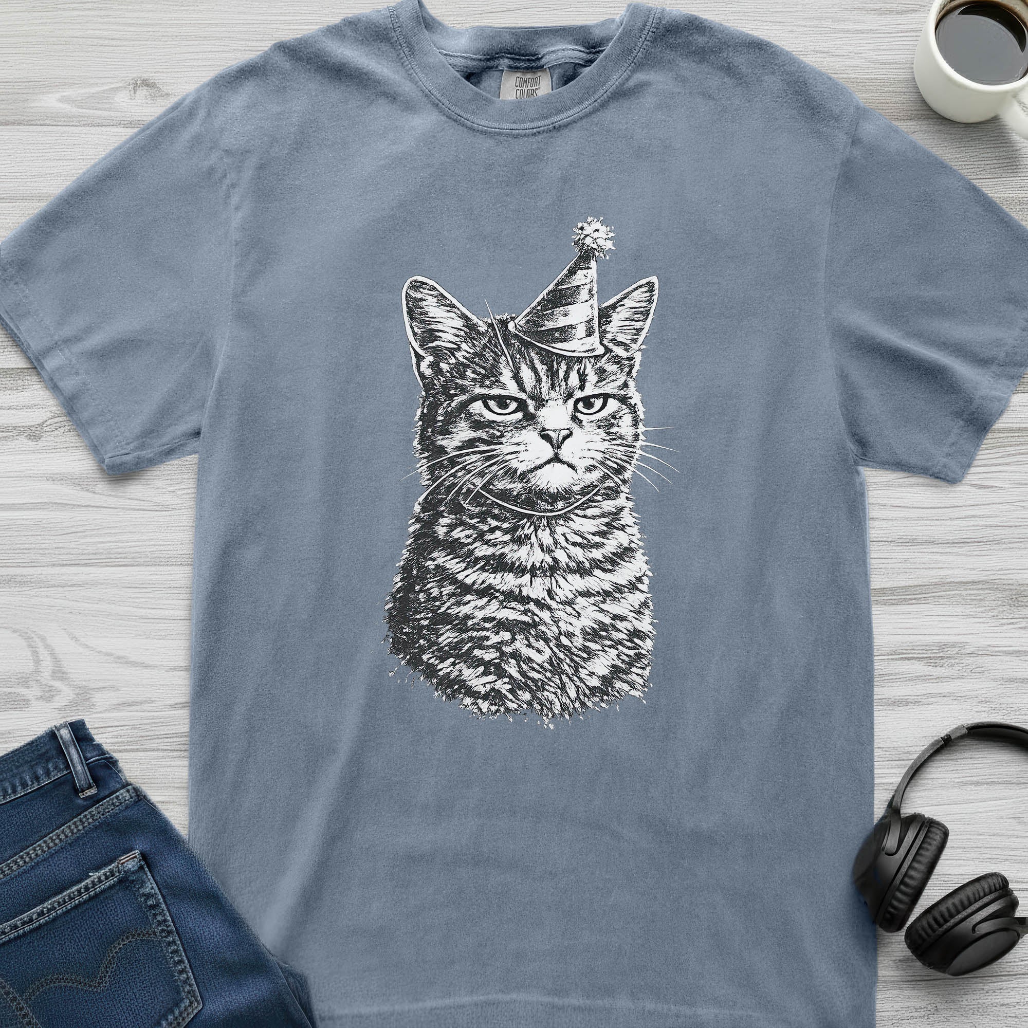 Grumpy Party Cat T-Shirt