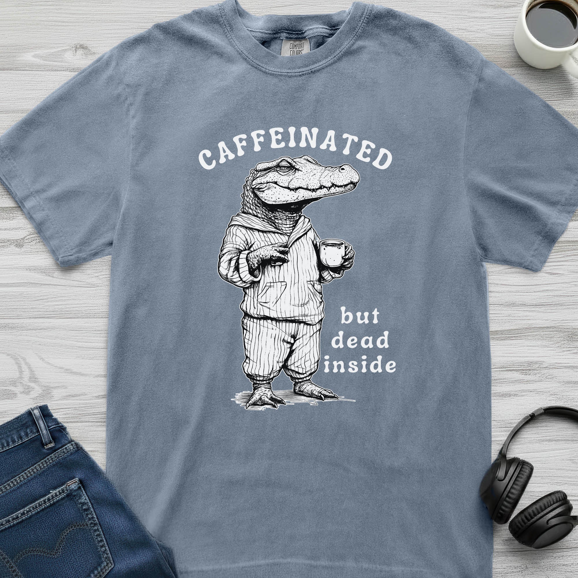Caffeinated Crocodile T-Shirt