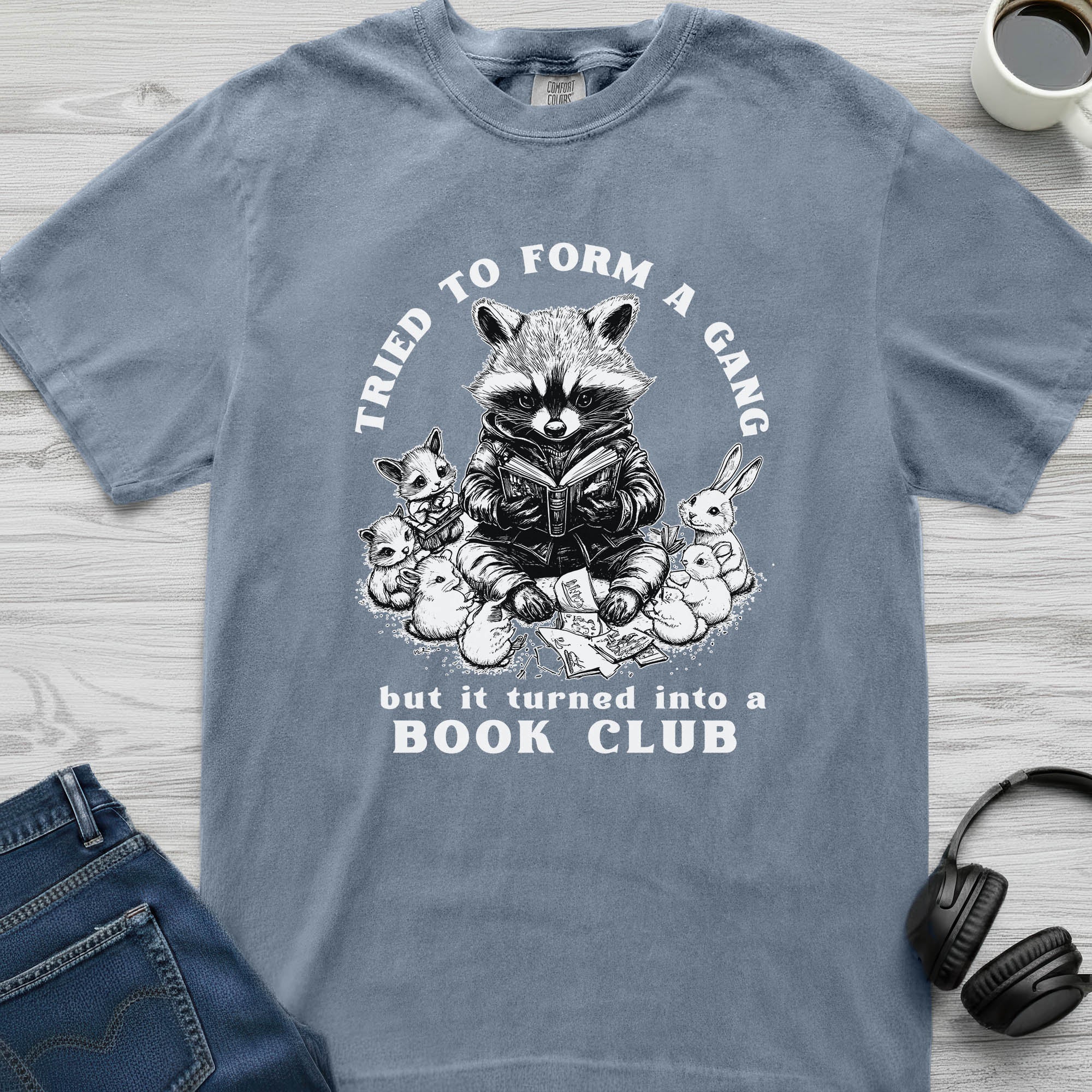 Reading Gang Raccoon T-Shirt