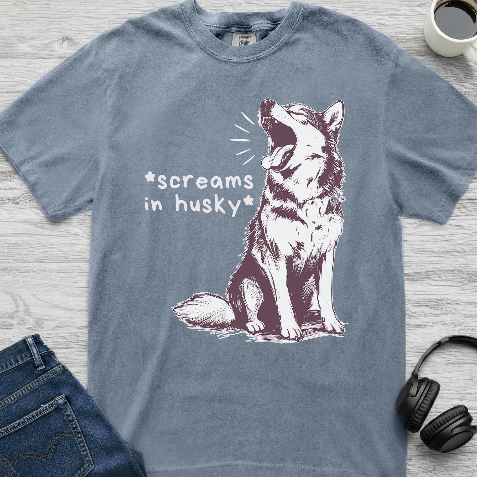 Screaming Husky T-Shirt