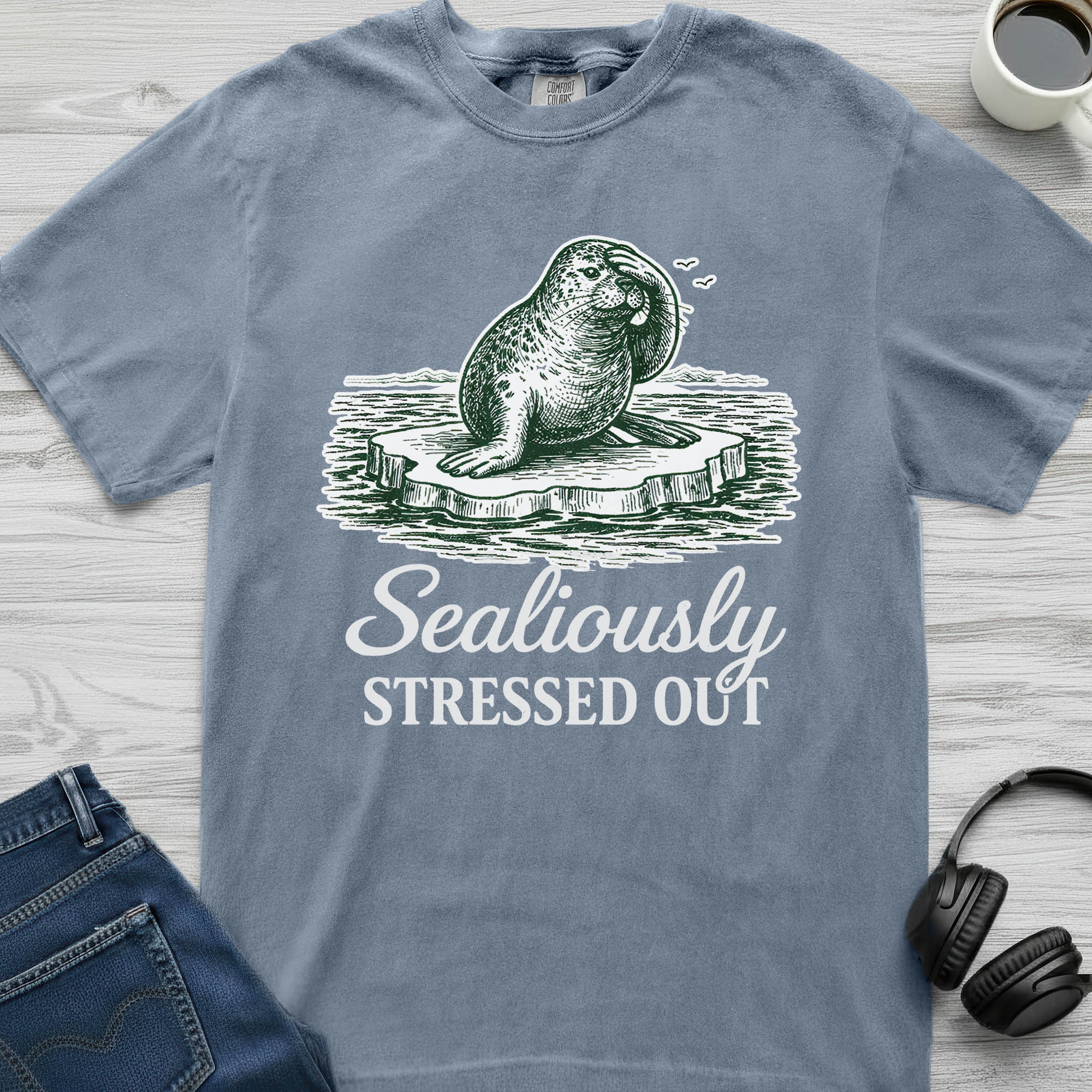 Stressed Out Seal T-Shirt