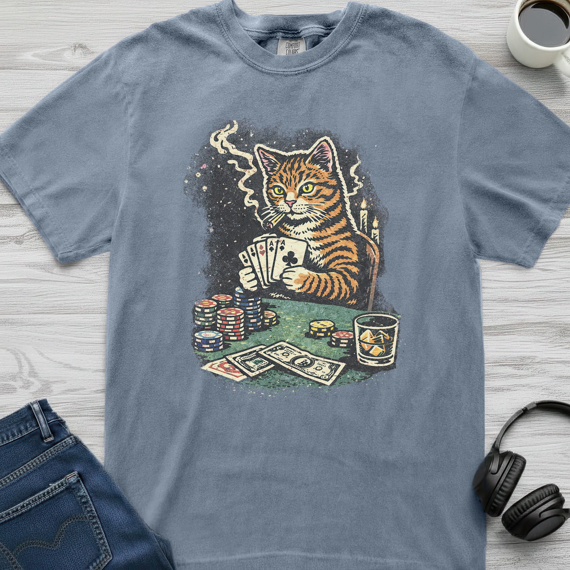 Poker Cat T-Shirt
