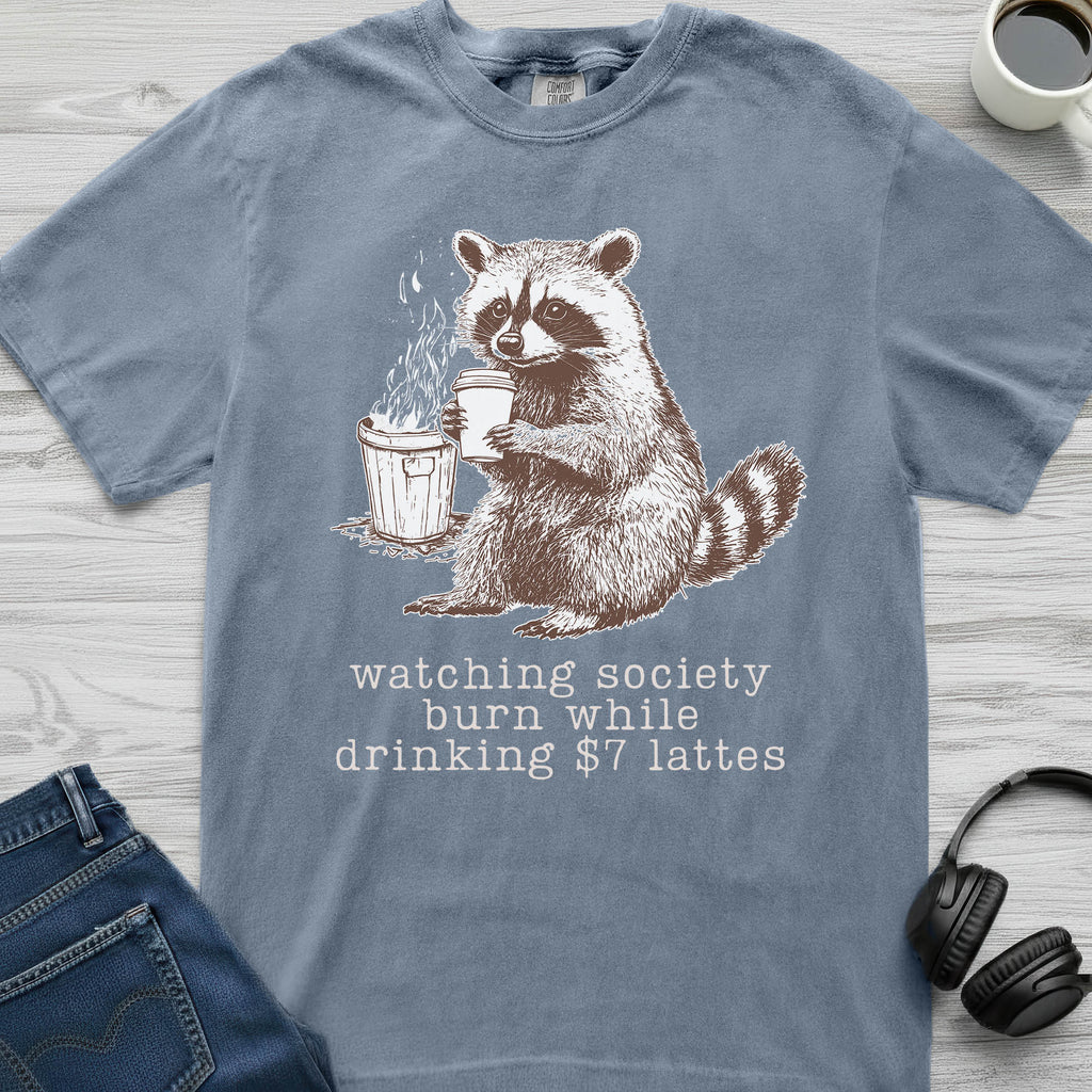 Burning Society Raccoon T-Shirt
